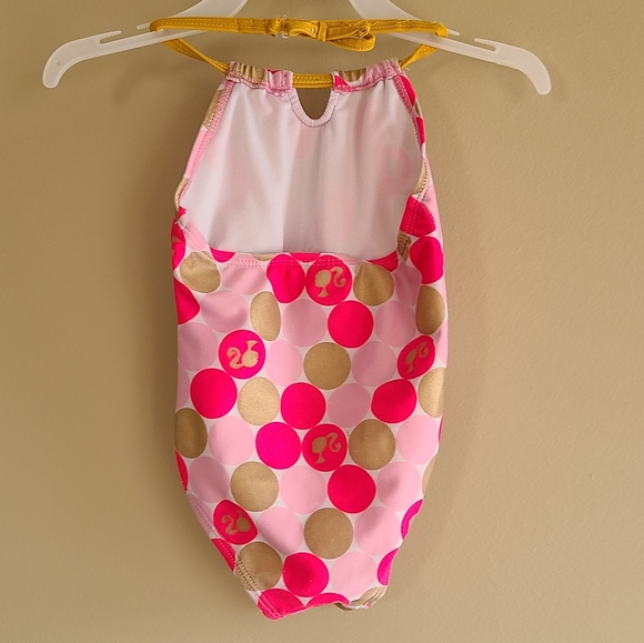 Barbie pink and gold one piece swimsuit - Picture 2 of 5